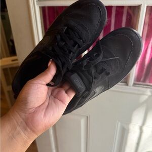 Nike All-Black Athletic Shoes